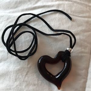 MURANO Glass heart pendant